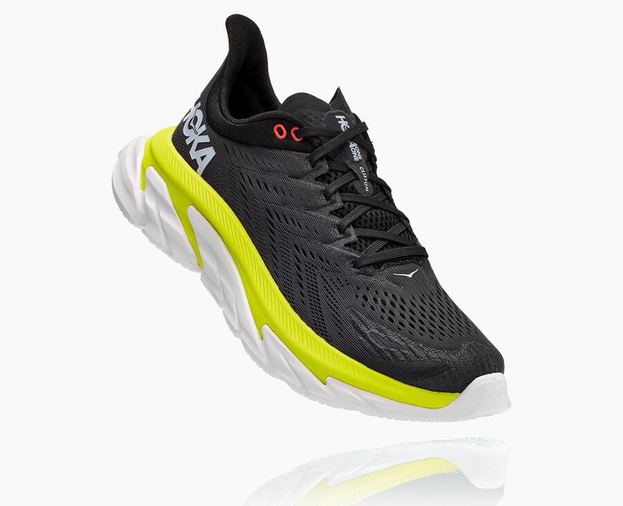 Hoka One One Mens Running Shoes - Clifton Edge - Black - MEPO21950